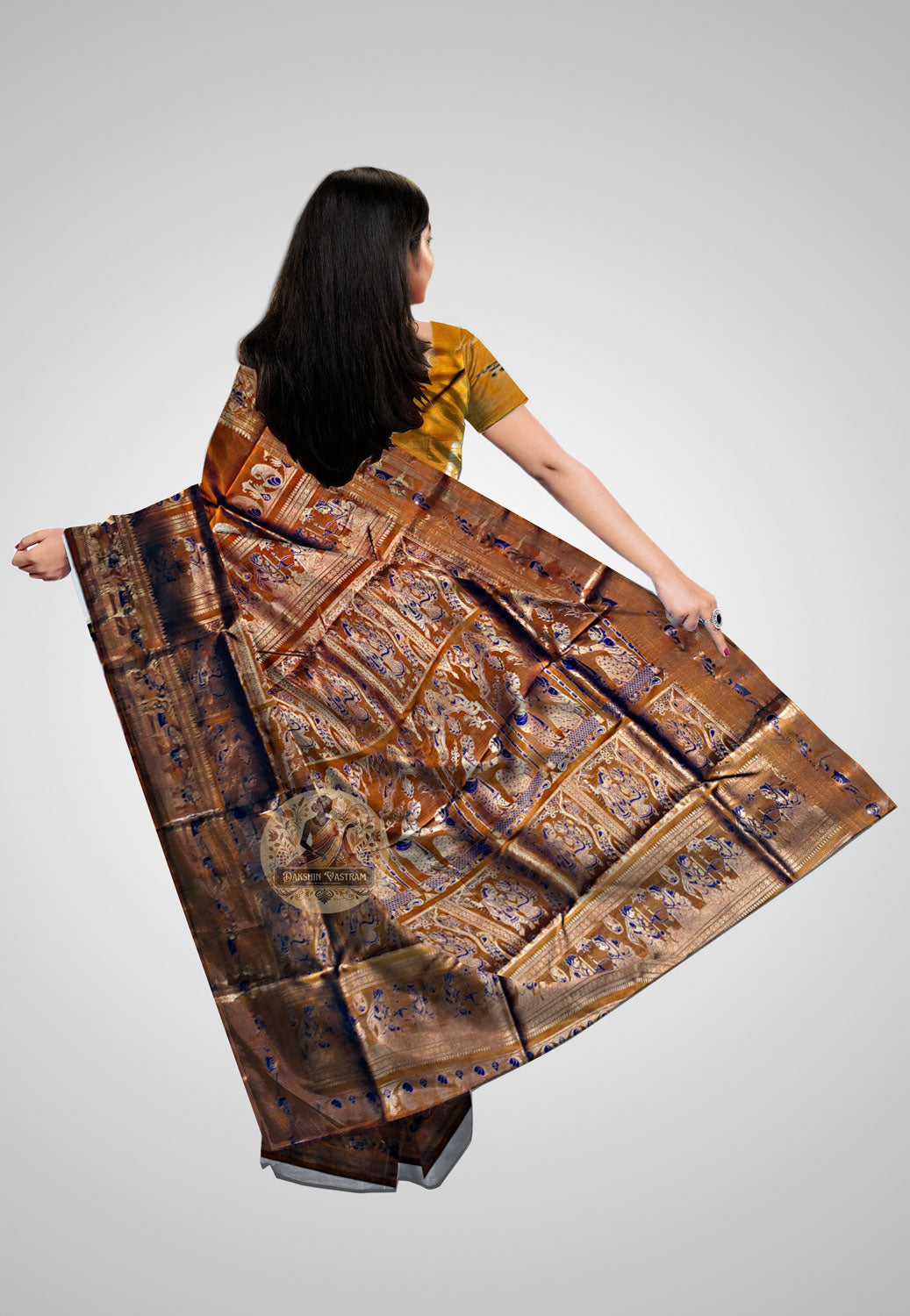 Buy Swarnachari Silk Saree online – Swarnachari Saree rear view