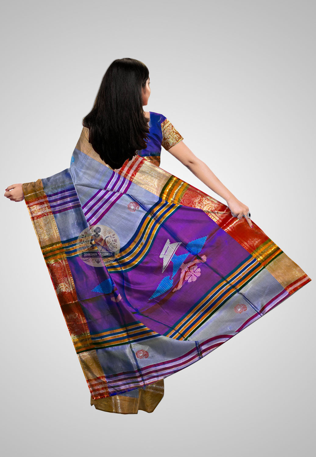 Elegant traditional saree crafted with intricate artistry