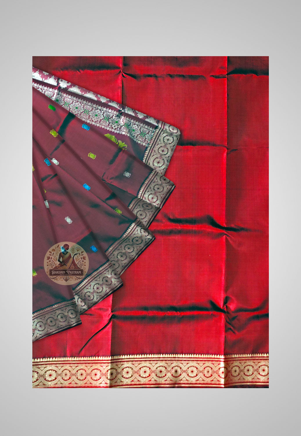 Buy Baluchari Silk Saree online – Handloom Baluchari Silk saree view