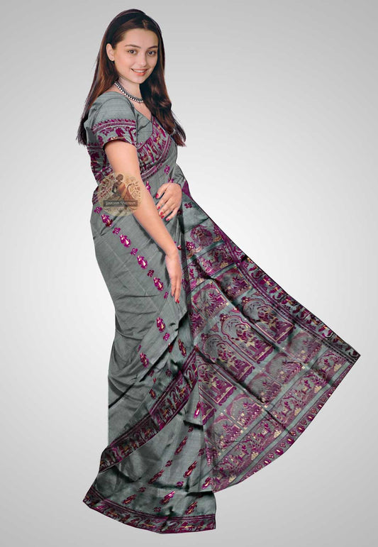 Elegant handwoven silk saree perfect for weddings and special occasions