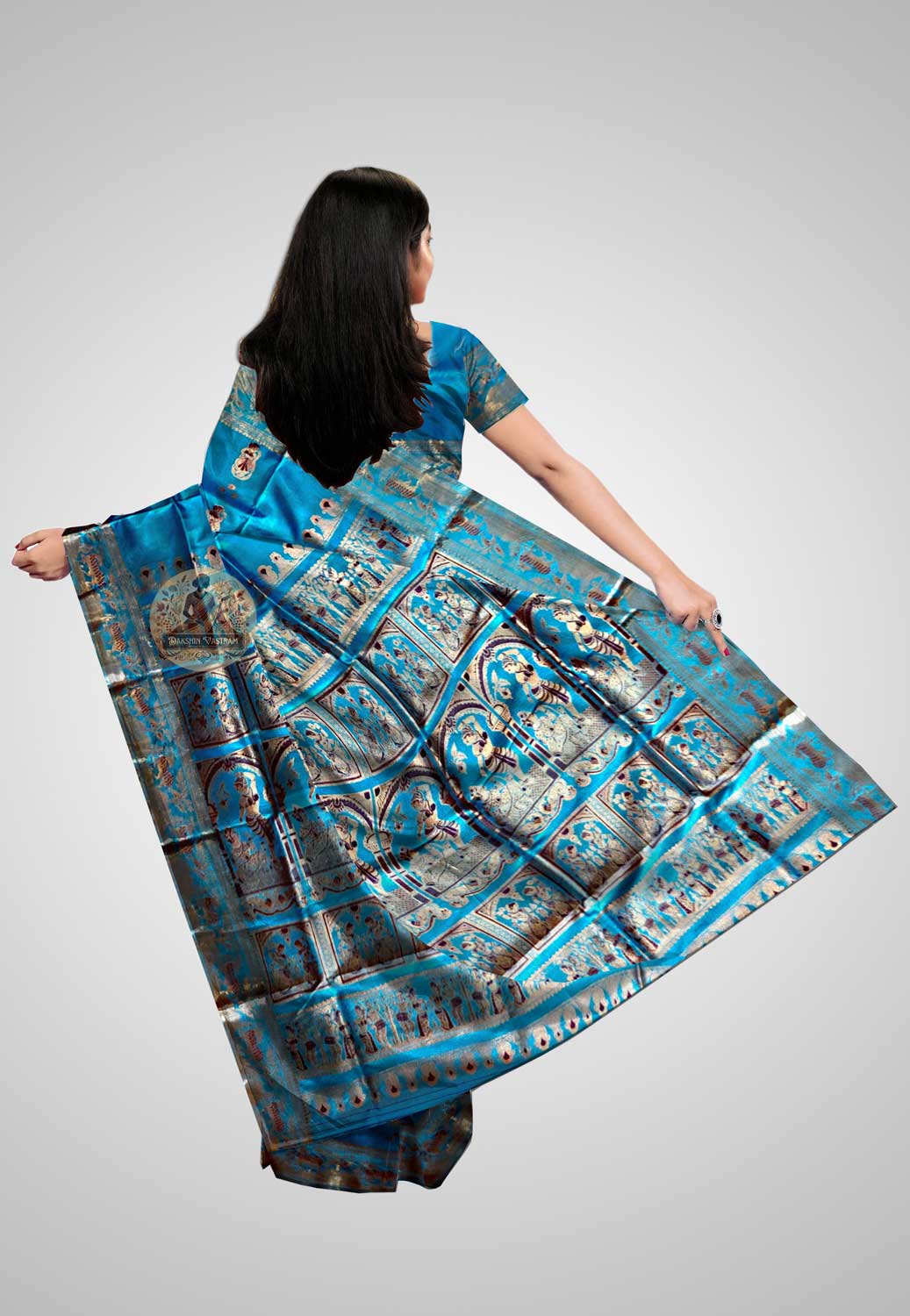 Traditional silk saree with exquisite craftsmanship and elegance