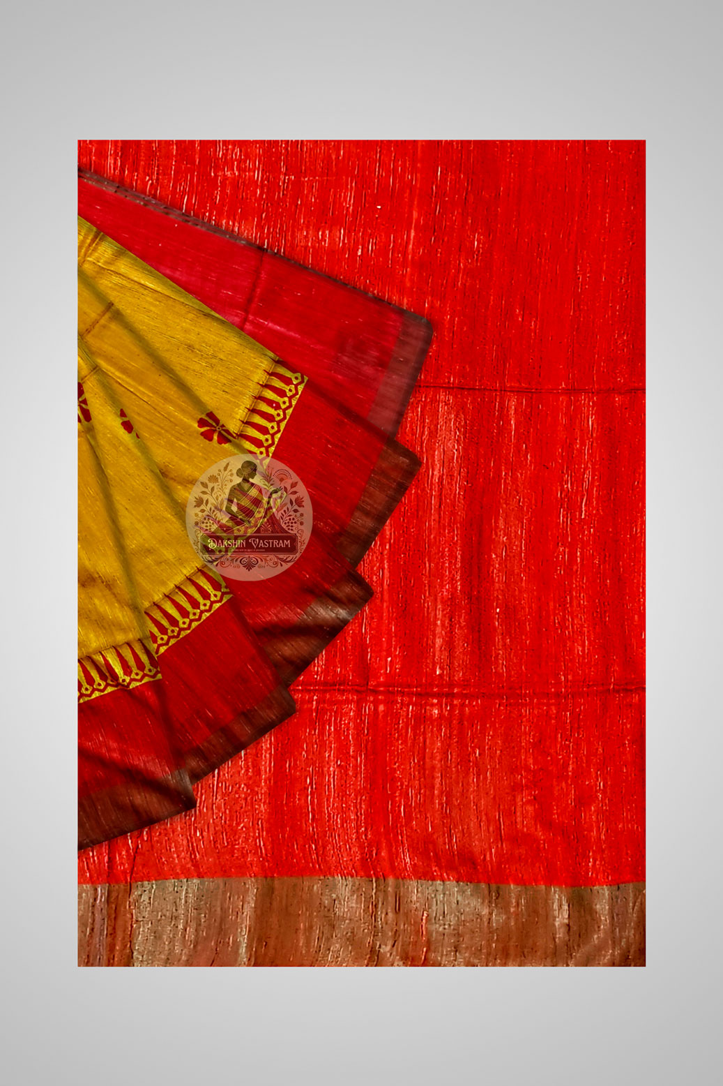 Order Tussar Silk Saree – Close-up of texture and artisan craftsmanship