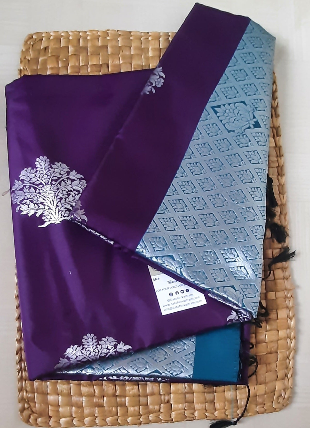 Buy South Indian Saree online – Soft Semi Silk Saree side view