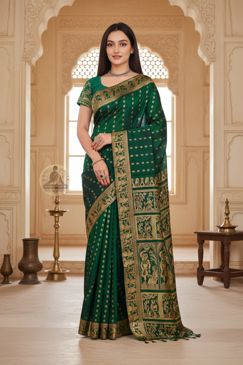 Buy Baluchari Saree online –  Saree front view