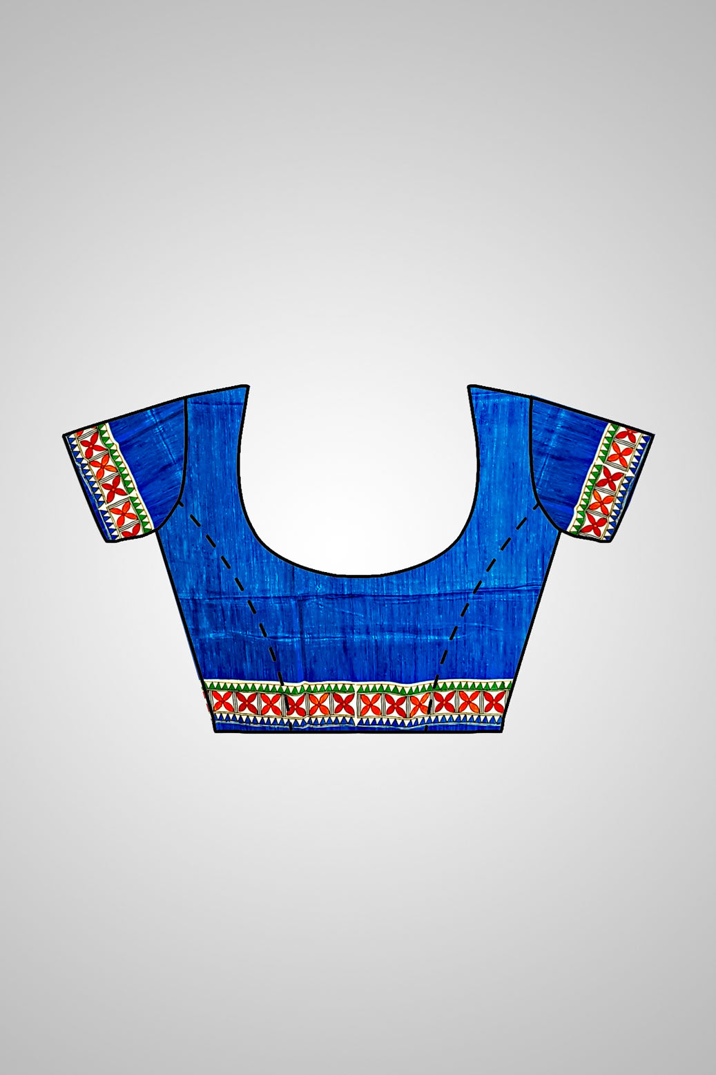 Buy Traditional Silk Saree – Full blouse and saree look