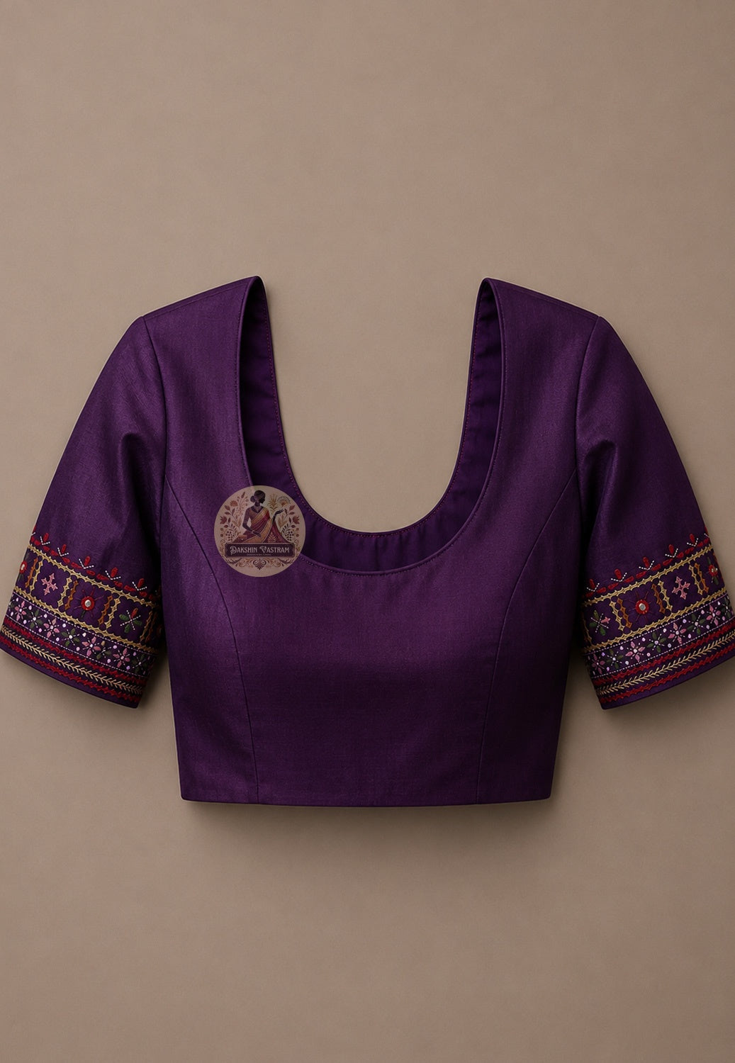 Matching blouse piece included with ivory Bishnupur Kantha Silk Saree lotus peacock kantha stitch bridal trousseau Karva Chauth Bishnupur