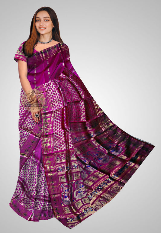 Buy Swarnachari Silk Saree online – Elegant Handloom Swarnachari Silk front view