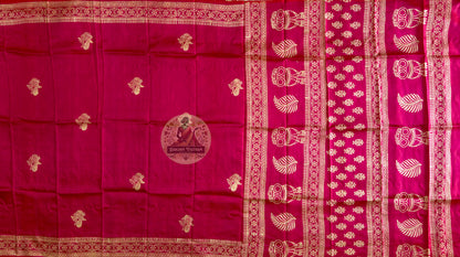 Buy Authentic Bishnupuri Silk Saree online – Pallu print and craftsmanship view