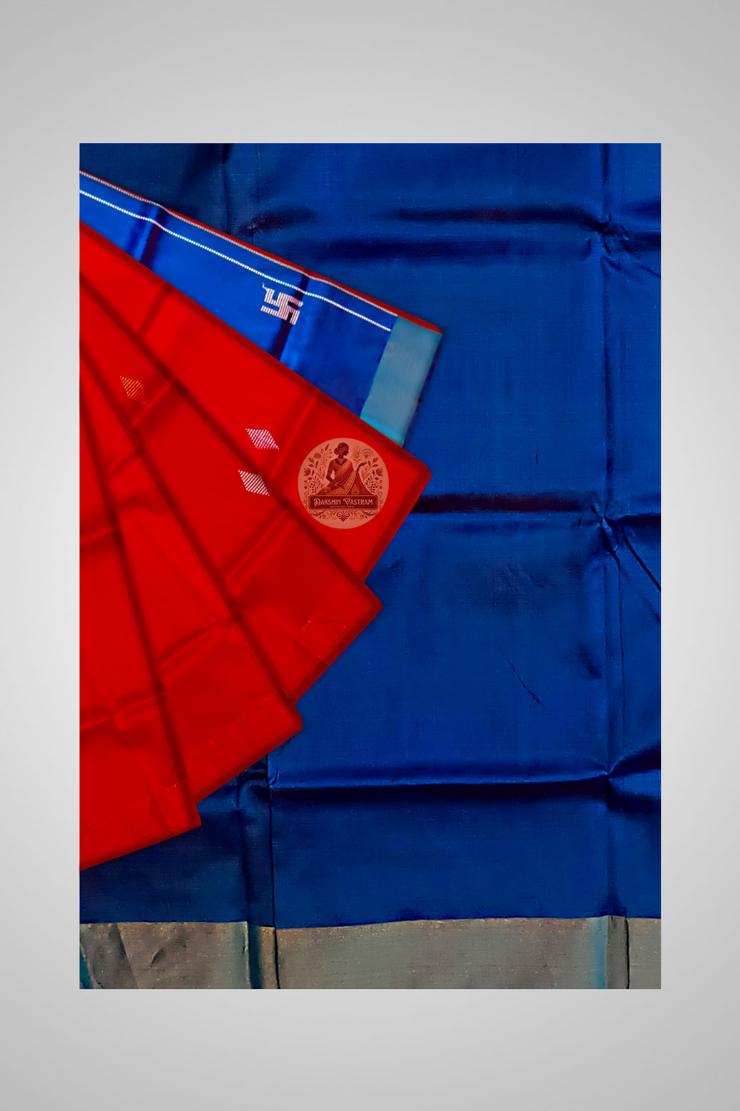 Shop Handloom Silk Saree – Close-up of weaving details