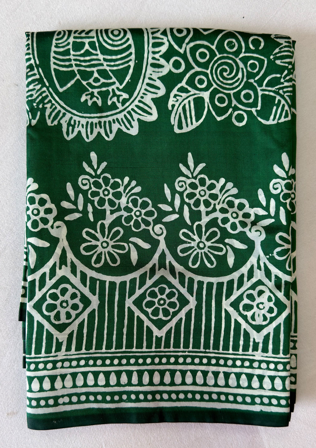 Shop Bishnupuri Mulberry Silk Saree online – Full saree layout view