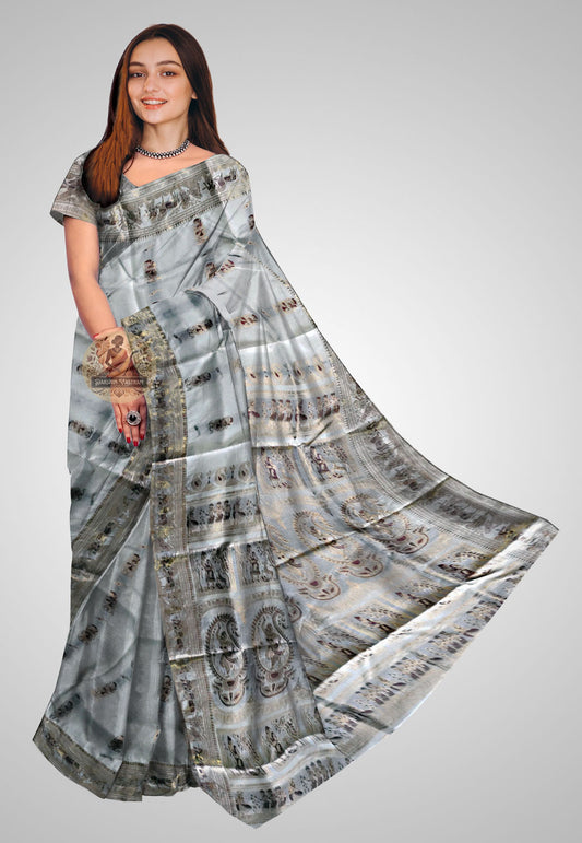 Buy Handloom Swarnachari Silk Saree online – front view