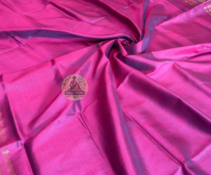 Buy Pure Silk Saree online – close-up of Katan silk texture