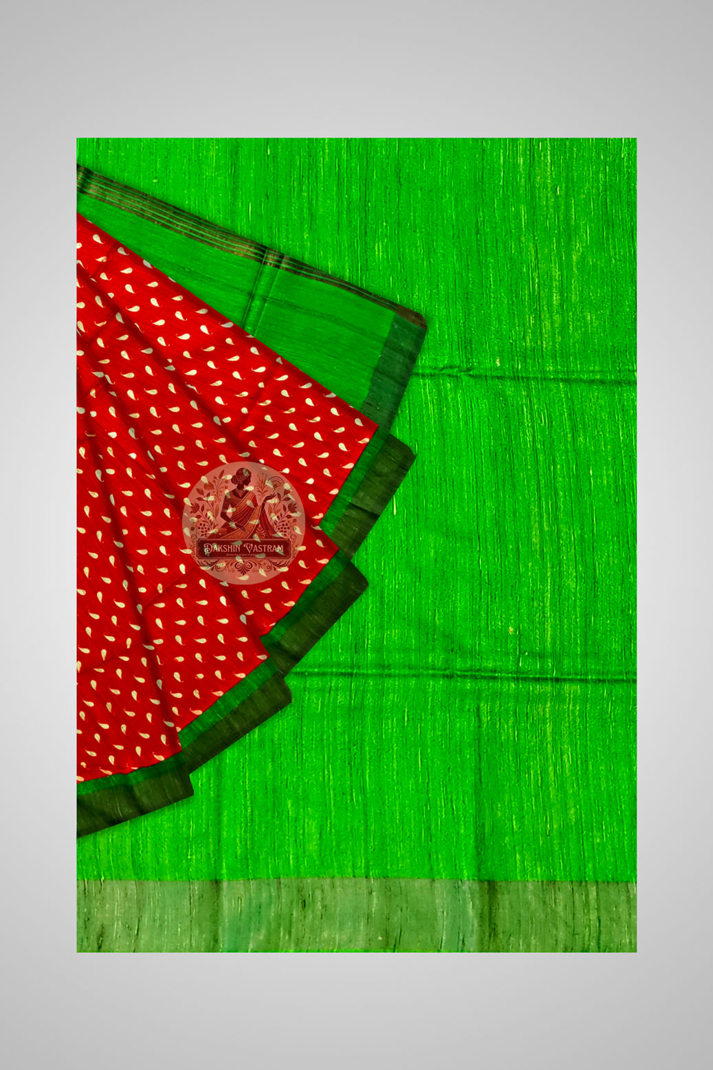 Explore Handwoven Tussar Sarees – View highlighting traditional detailing