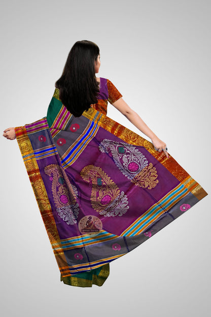 Buy Pure Silk Saree online – Pure Silk Saree rear view