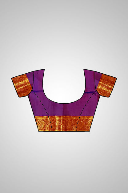 Buy Pure Silk Saree online – Pure Silk Saree blouse view