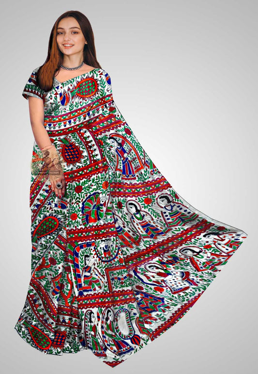 Buy Ghicha Tussar Saree online – Ghicha Tussar Saree front view