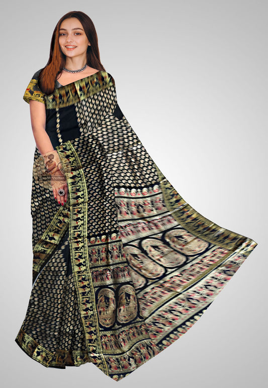 Buy Baluchari Silk Saree online – Handloom Baluchari Silk Saree front view