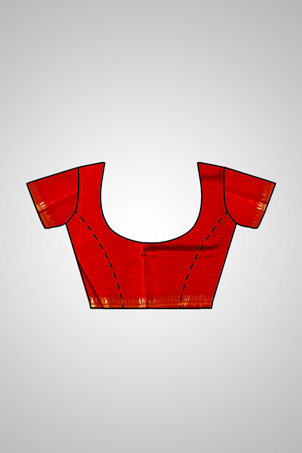 Buy Pure Silk Saree with Jori Border – Full look with blouse styling