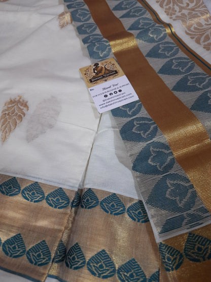 Kasavu Saree | Made from 100% organic pure cotton