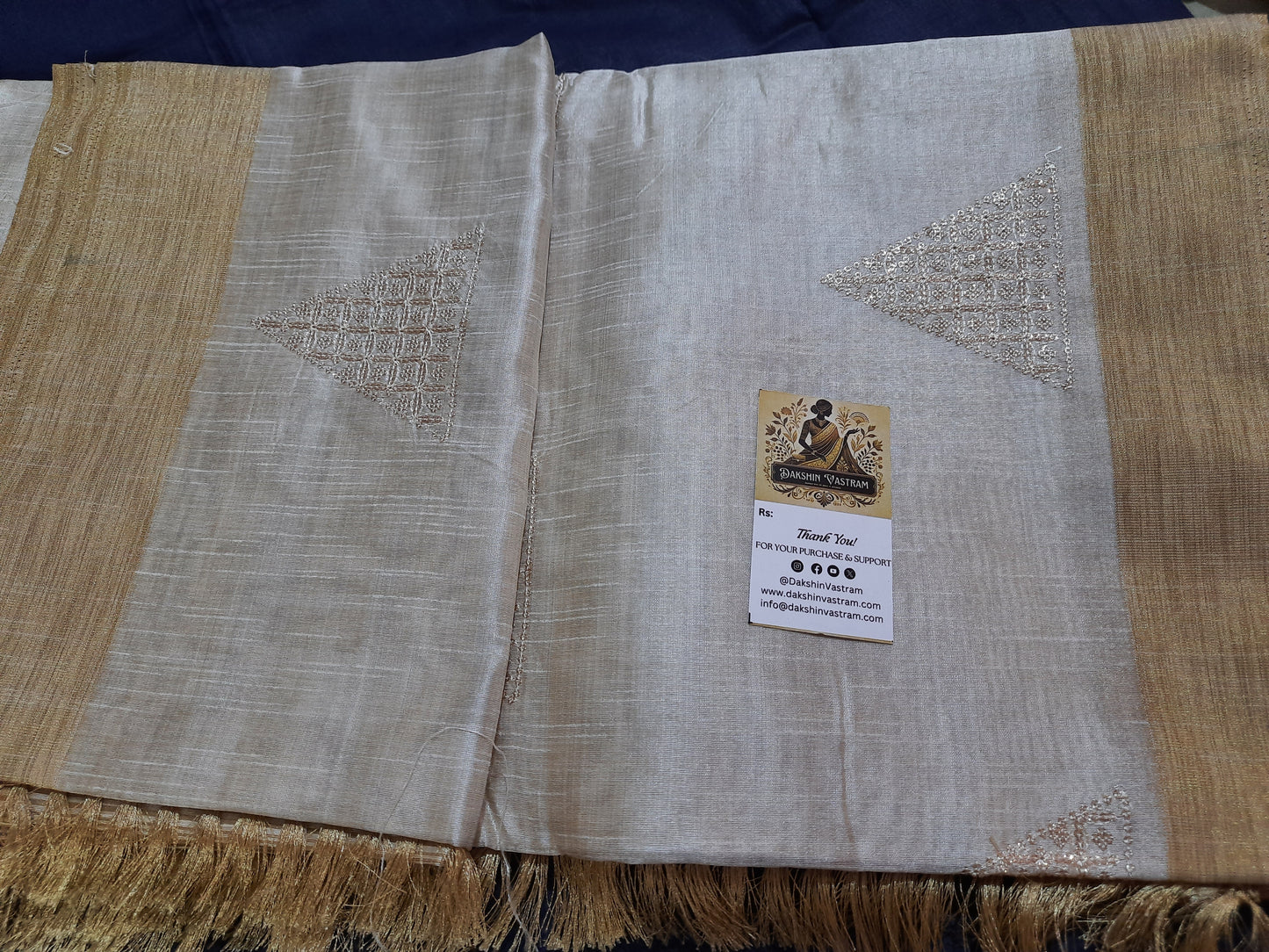 Tussar Embroidery Saree | Discover the luxurious comfort and beauty of Tussar embroidery