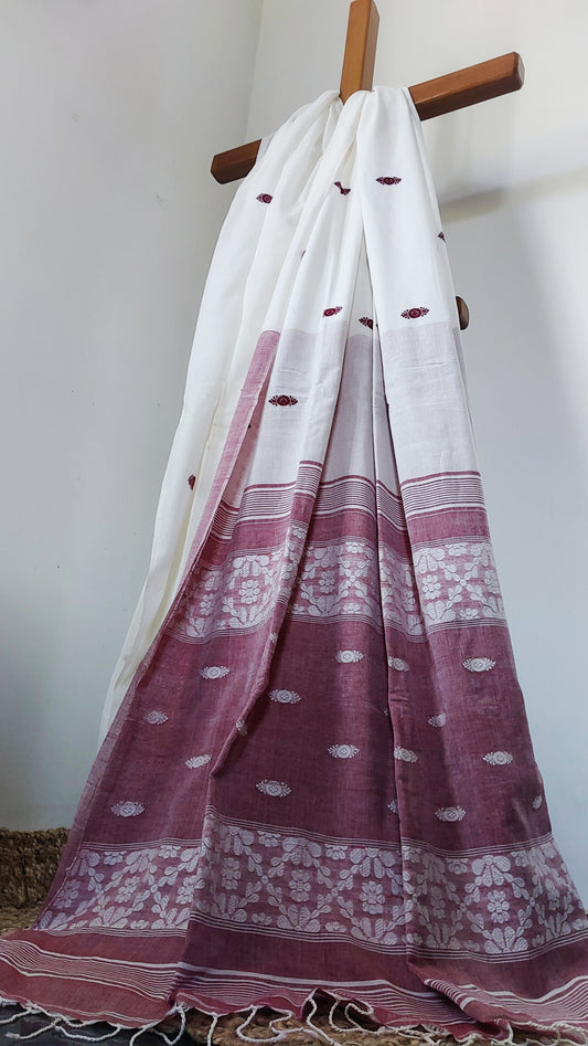 Buy Kasturi Saree online – Kasturi Assam Cotton Saree front view