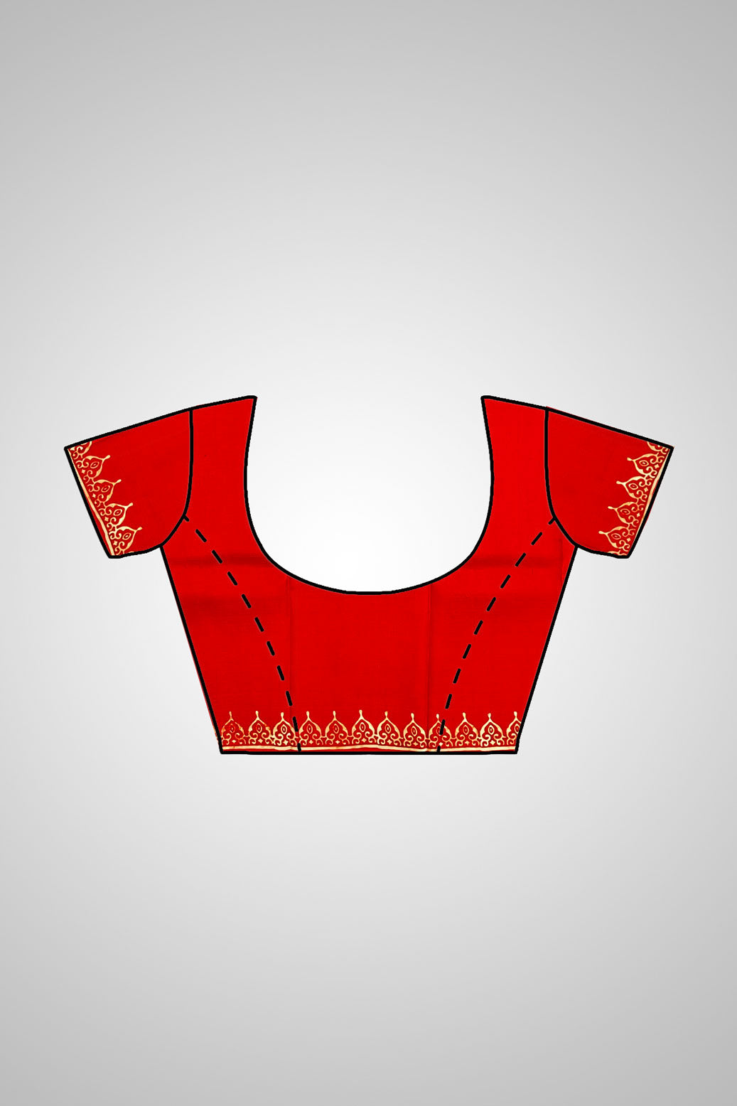 Buy Pure Katan Saree online – Saree with matching blouse look