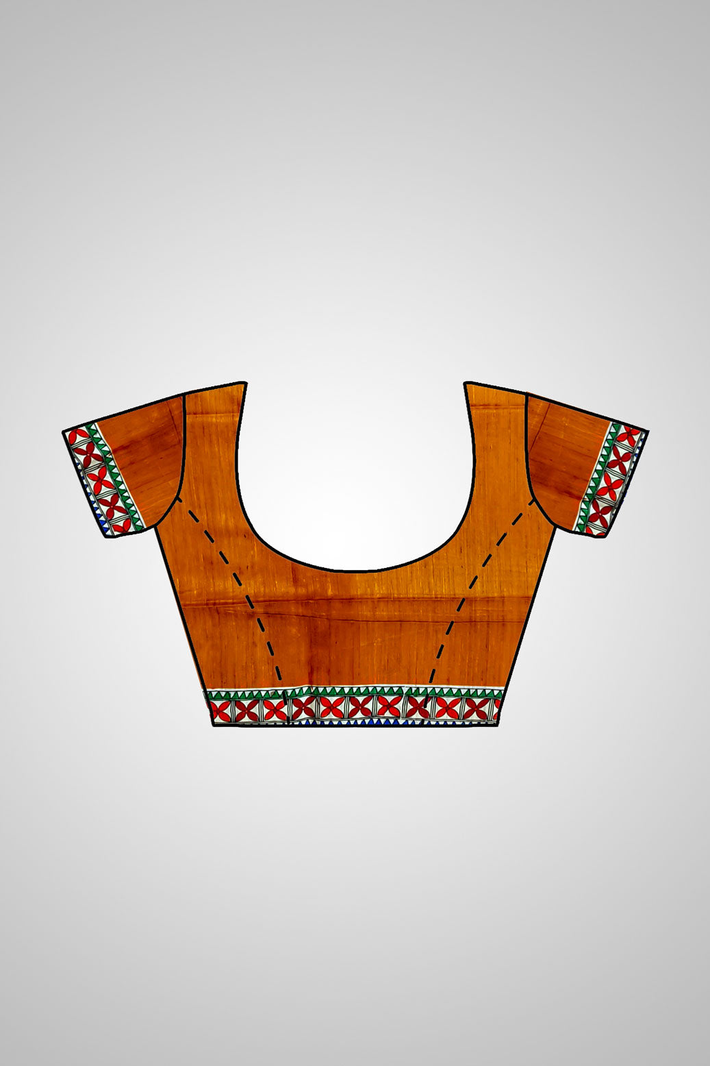 Shop Pure Tussar Silk Saree – Saree and blouse set overview