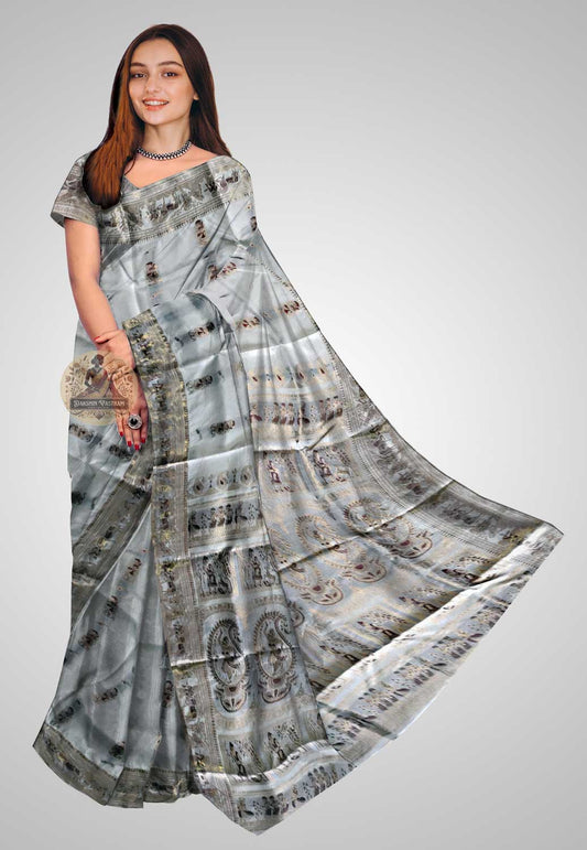 Buy Swarnachari Silk Saree online – Swarnachari Handloom Saree front view