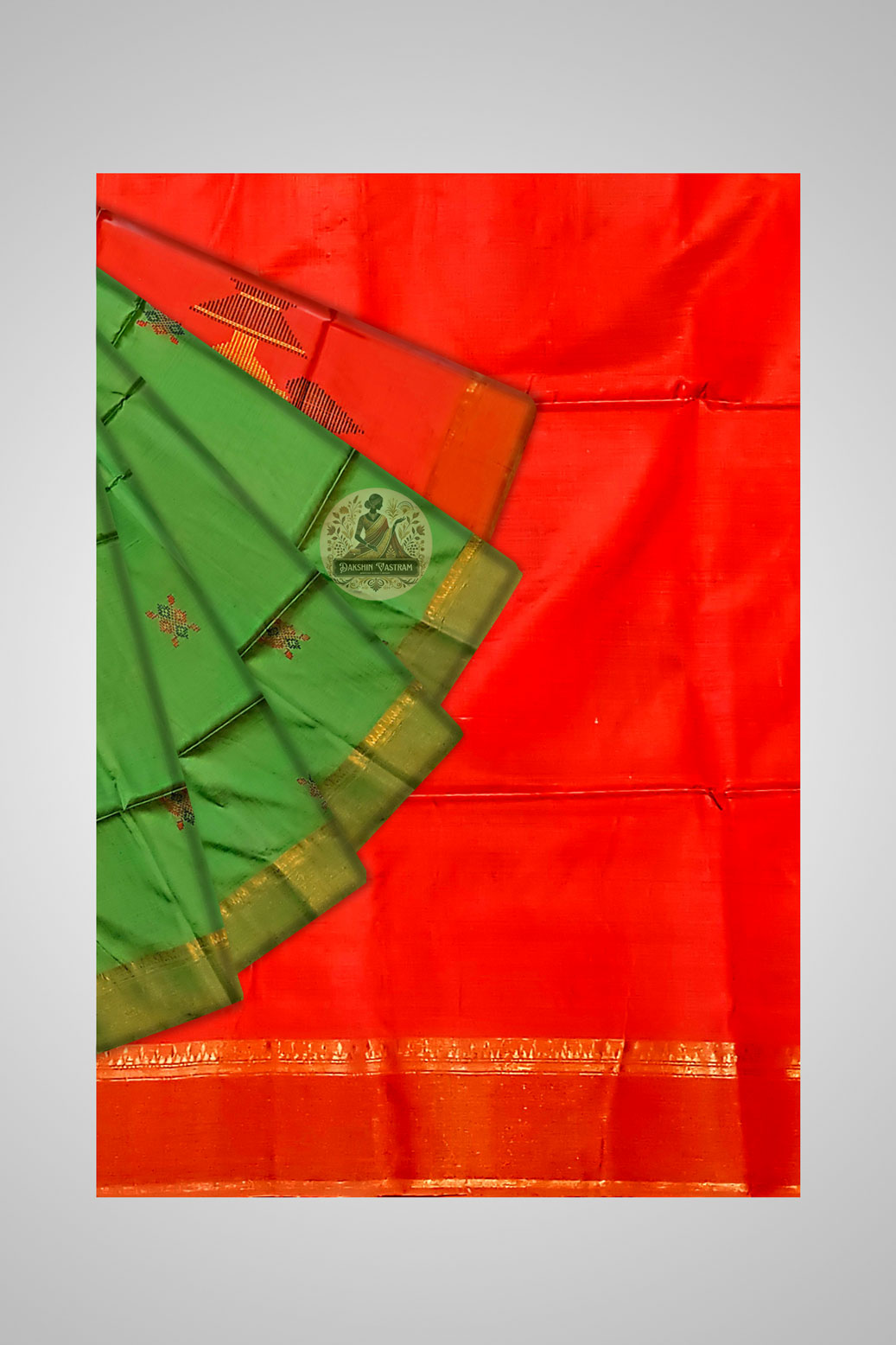 Shop Handwoven Pure Silk Saree – Detailed craftsmanship close-up