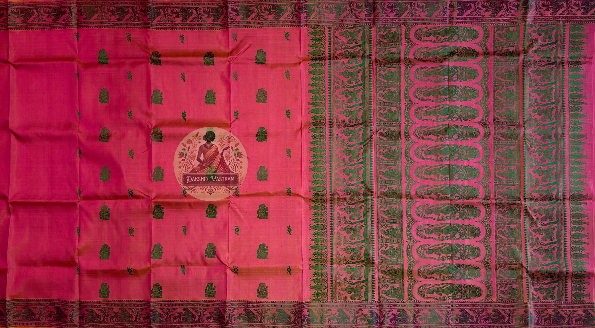 Baluchari Pure Silk Saree in classic Bengal weave – bridal and festive wear, pan-India delivery