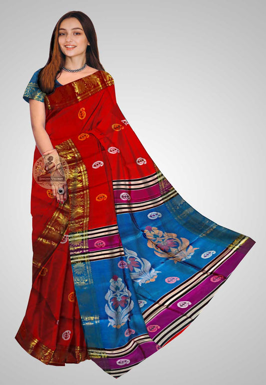 Buy Bishnupuri Katan Silk Saree online – Bishnupuri Katan Silk Saree front view