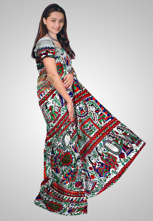 Buy Ghicha Tussar Saree online – Ghicha Tussar Saree side view