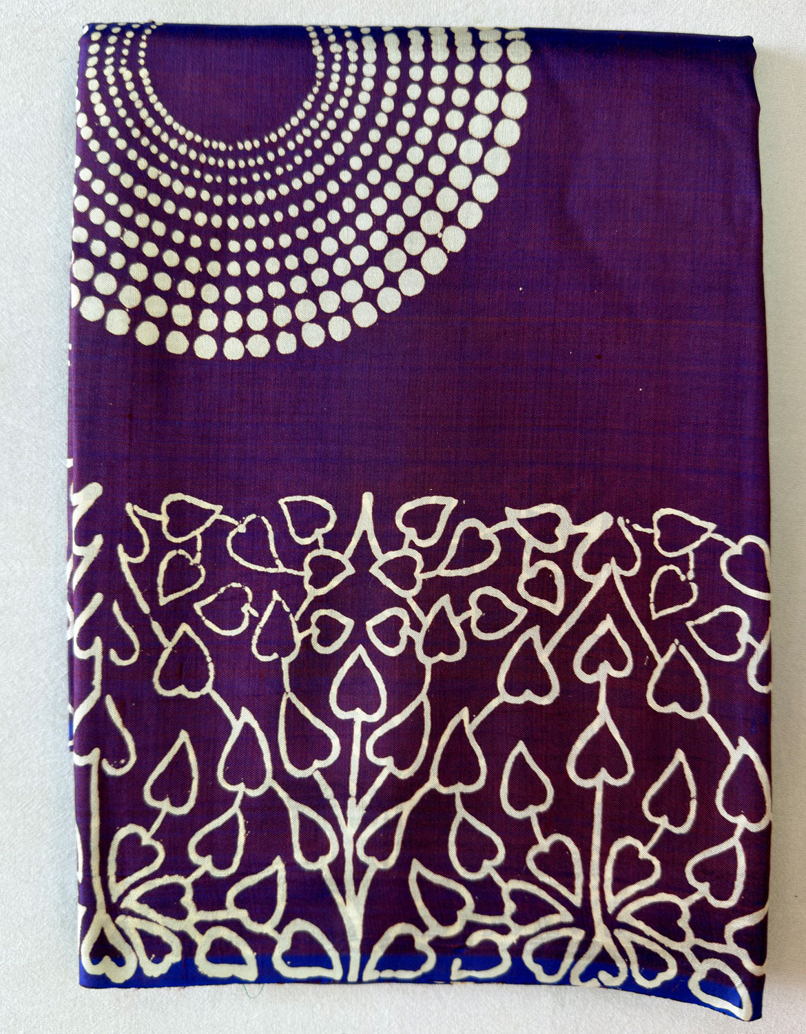 Shop Bishnupur Mulberry Saree online – Full saree laid flat display