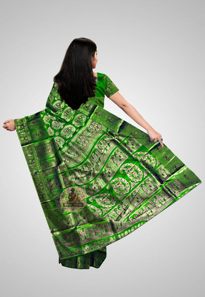 Buy Handloom Swarnachari Pure Silk Saree online – rear view