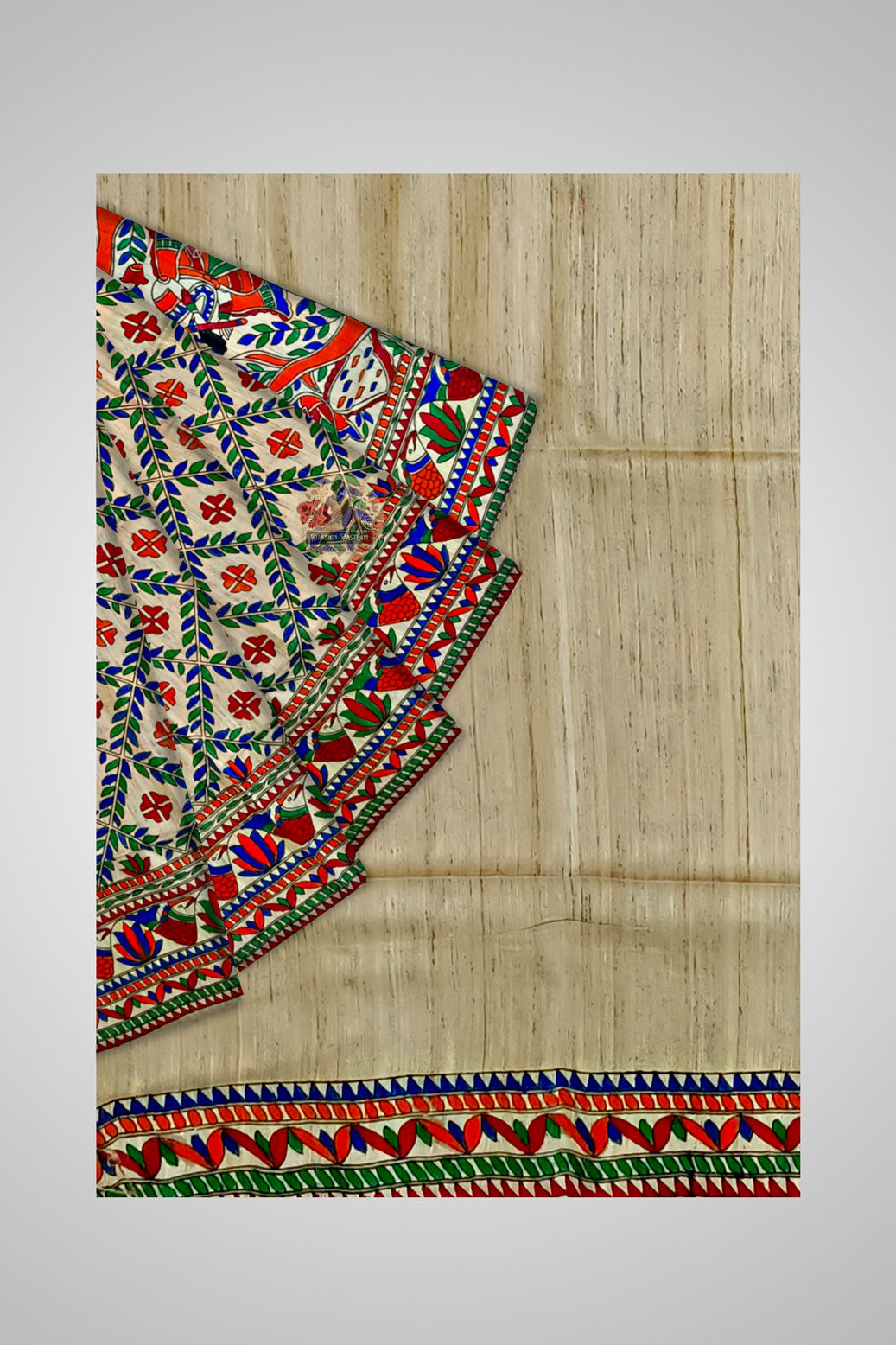 Shop Tussar Silk Saree – Close-up of artisanal handwoven texture