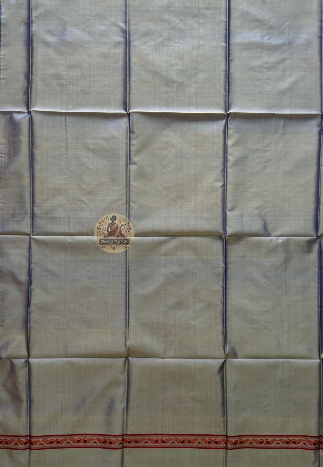Handloom weaver crafting Slate Grey Baluchari Silk fabric in Bishnupur West Bengal – authentic heritage textile sourced by Dakshin Vastram