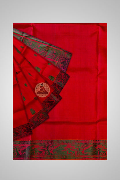 Dakshin Vastram Baluchari Handloom Silk Saree – premium bridal ethnic wear delivered to Pune and Gurgaon