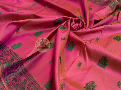 Heritage handloom Baluchari Silk Saree with lustrous finish – shop online across India