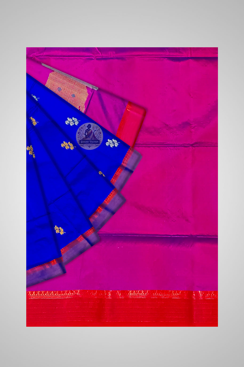 Shop Authentic Silk Saree Online – Close-up of silk detailing