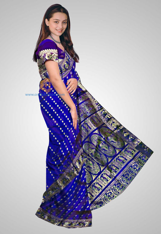 Elegant handwoven saree ideal for weddings and grand celebrations