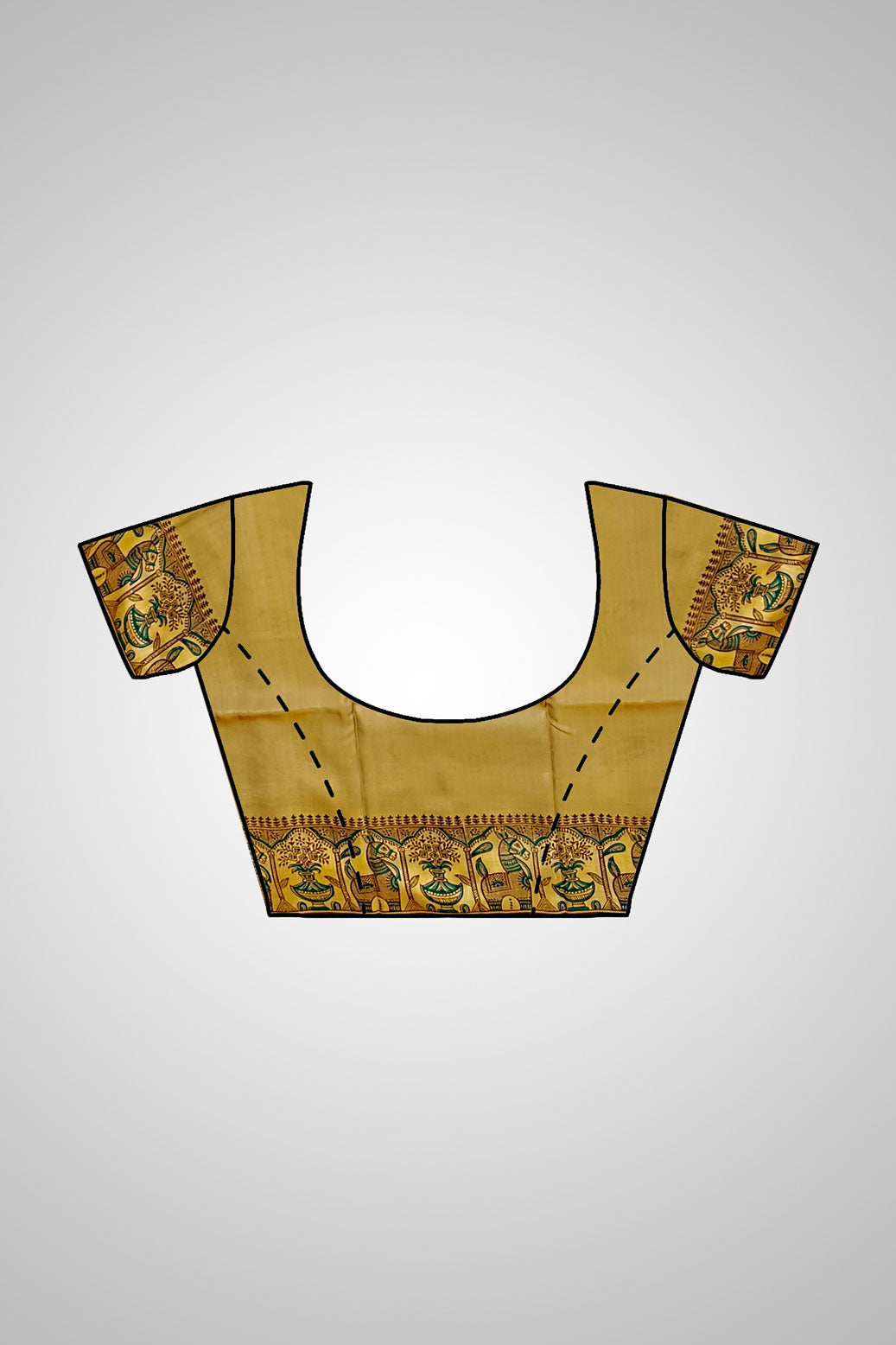 Buy Pure Silk Saree Online – Styled with blouse view