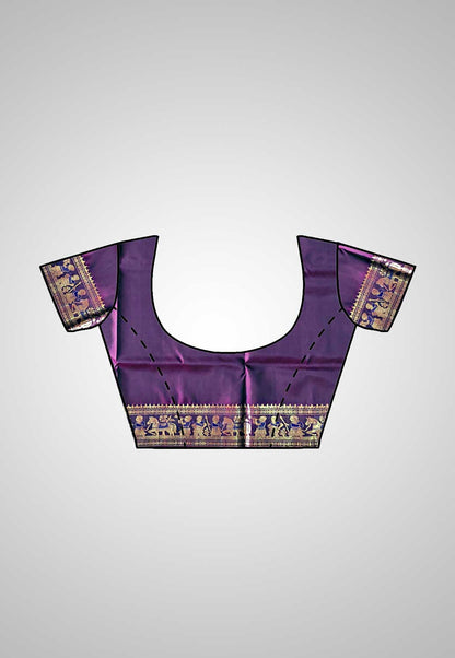 Opulent handloom saree combining tradition and modern charm