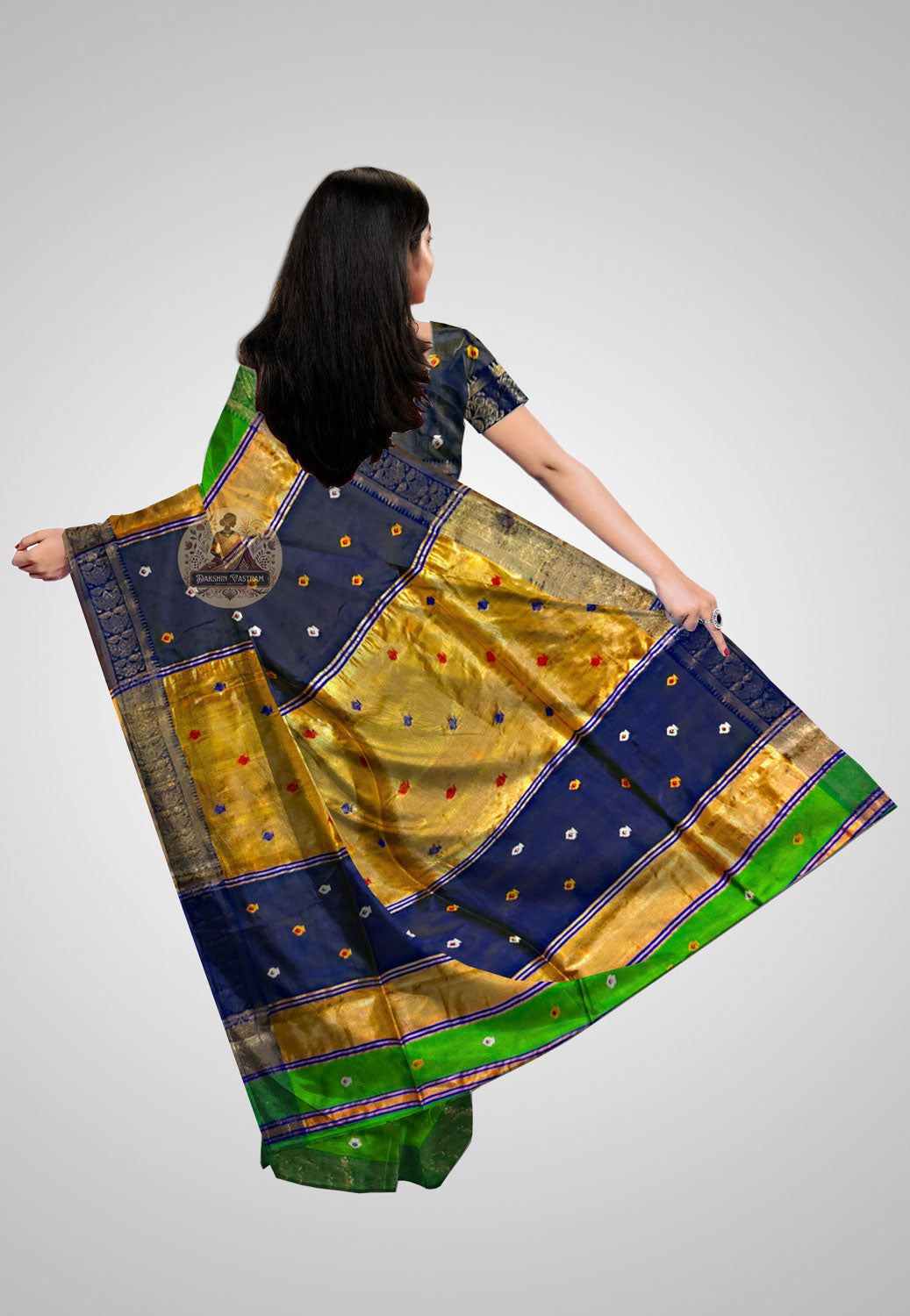 Exquisite Katan silk saree with timeless ethnic styling