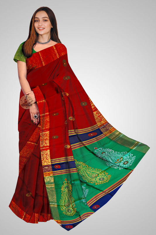 Buy Pure Silk Saree online – Pure Silk Saree front view