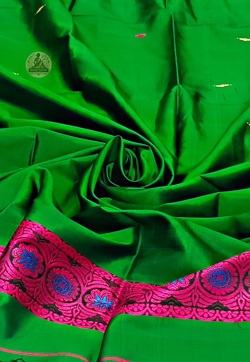 Buy Pure Silk Stole Online – Traditional stole front profile view