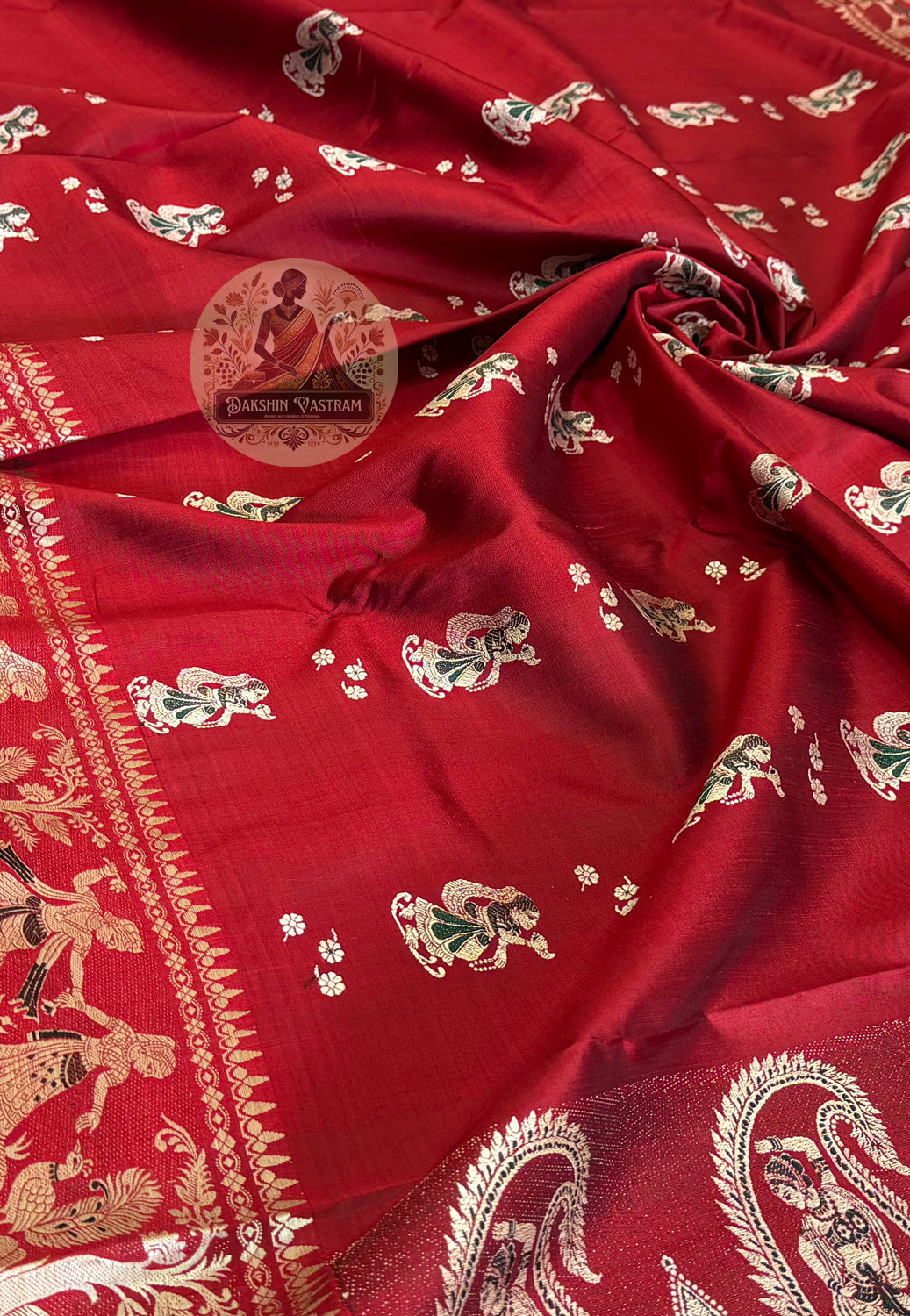 Buy Heritage Silk Saree – Folded presentation for gifting
