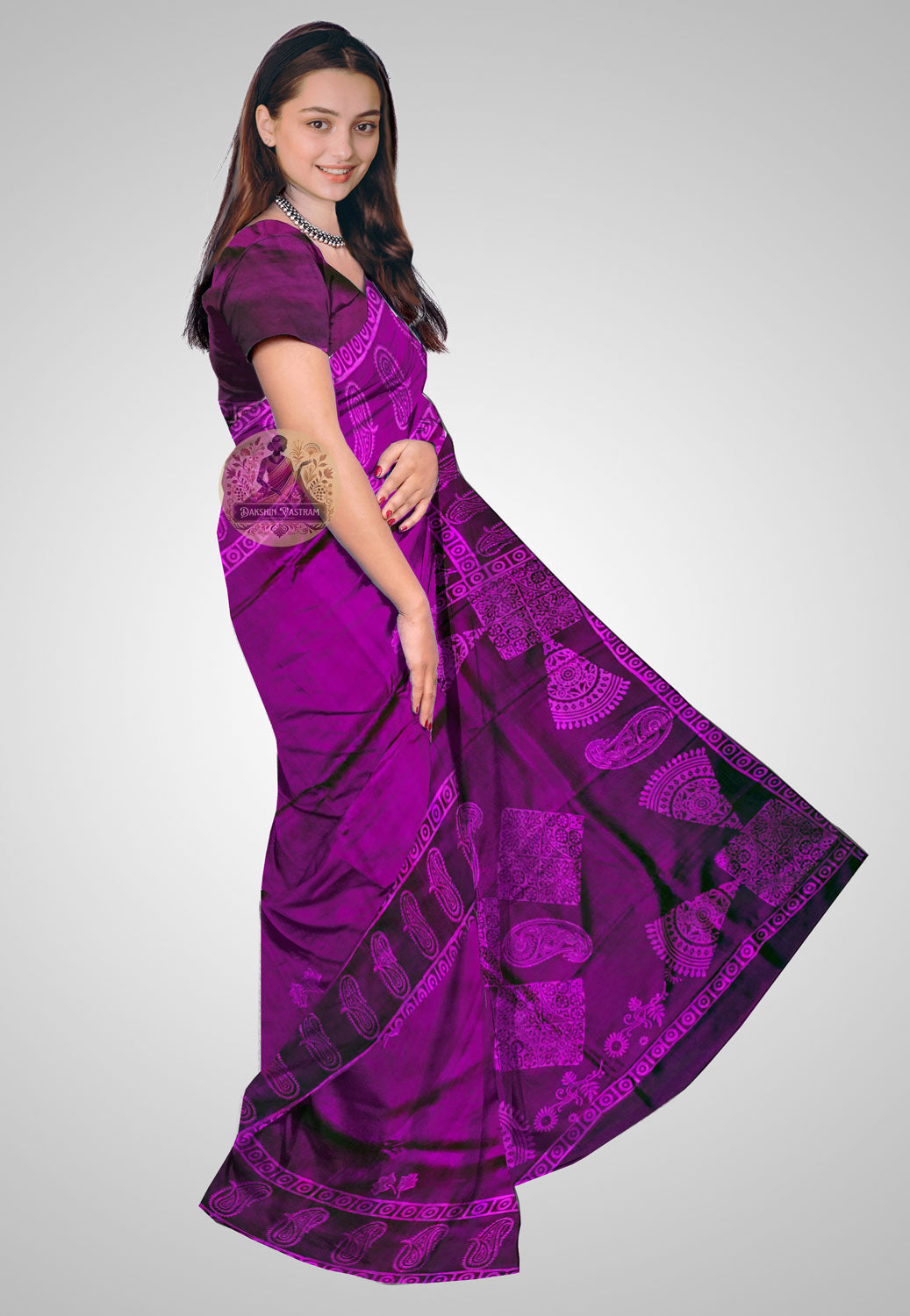 Graceful Katan silk saree ideal for weddings and special occasions