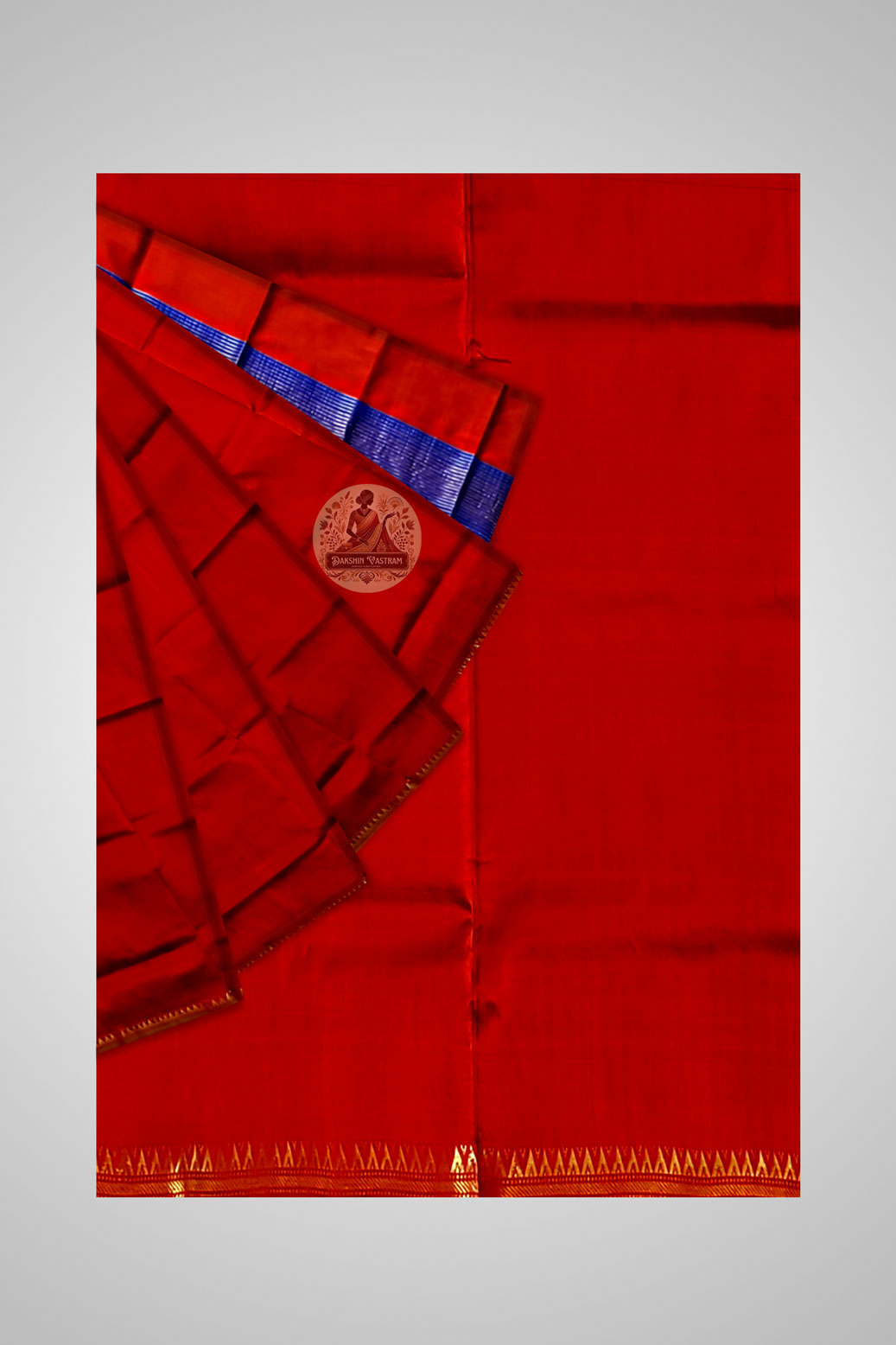 Shop Luxury Zari Saree – Close view of intricate zari border design