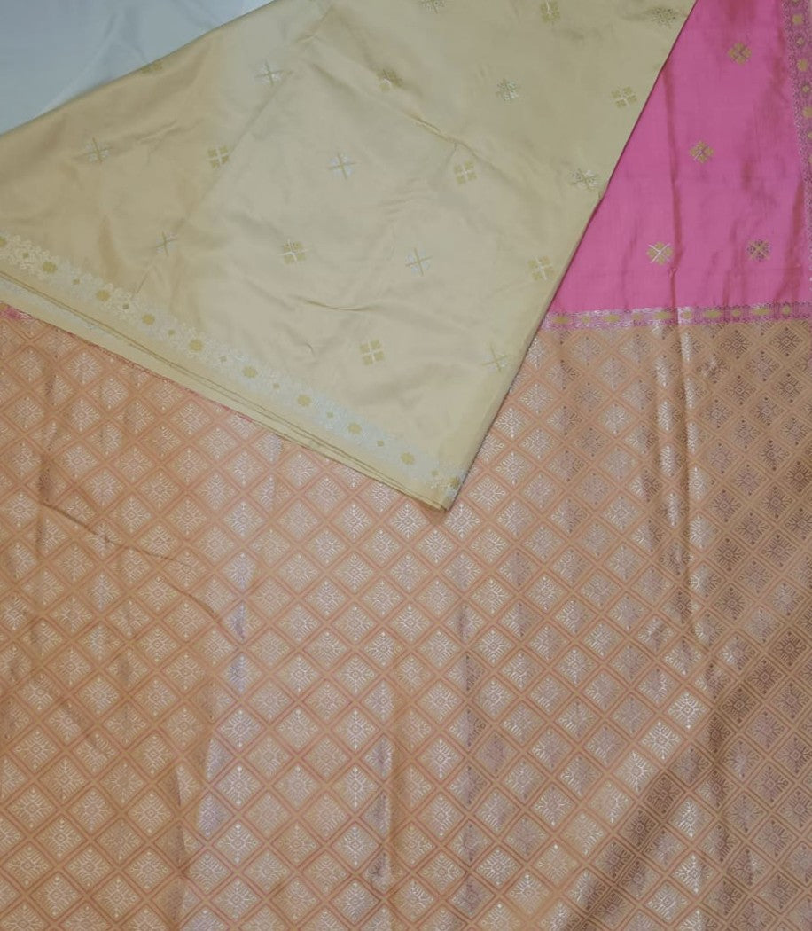 Shop Silk Saree online – Handwoven Assam silk detailing view