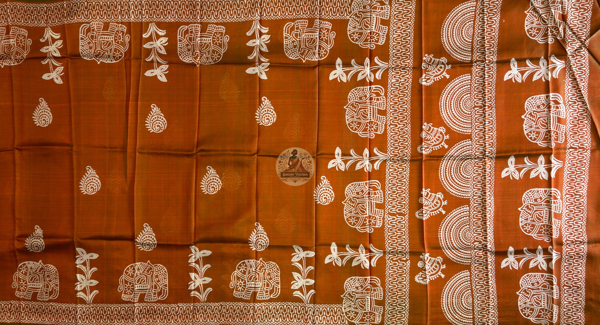 Buy Authentic Bishnupuri Silk Saree online – Pallu design showcasing print work